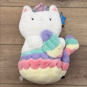FAO Schwarz Blue & Gold Glow-Brights Star Plush Tag